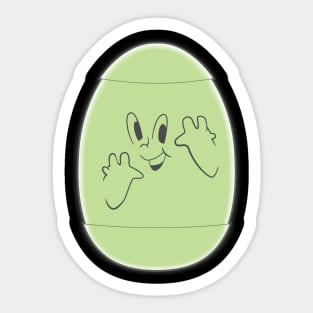 Weeble Ghost Sticker